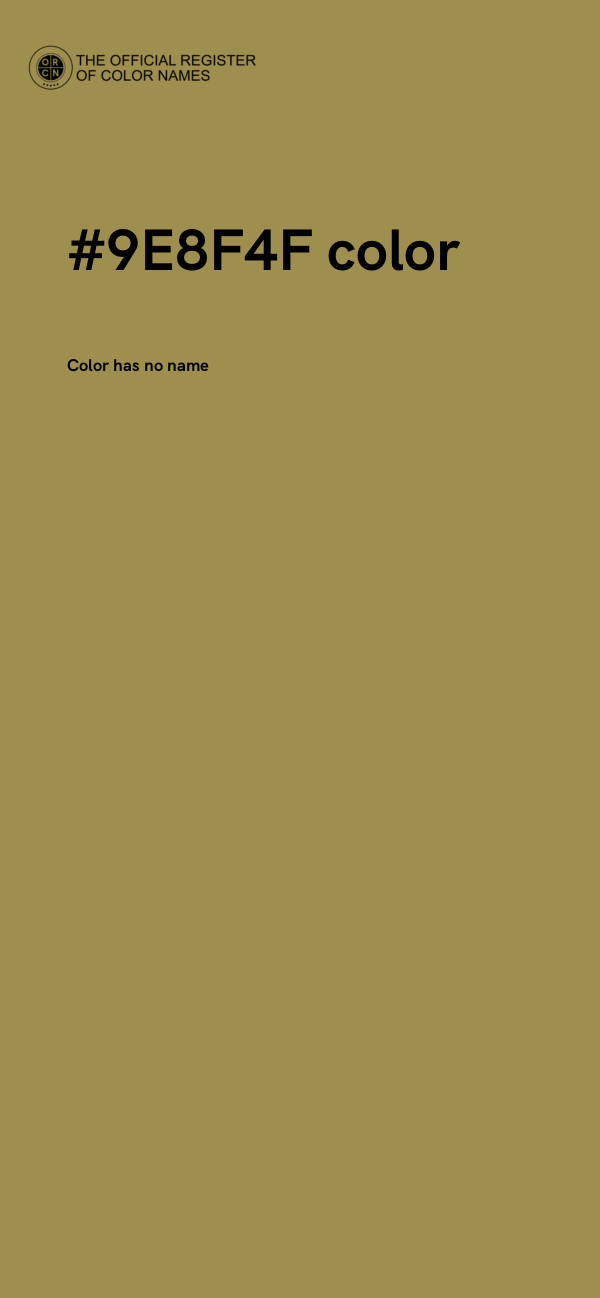 #9E8F4F color image