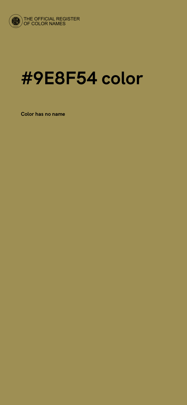 #9E8F54 color image