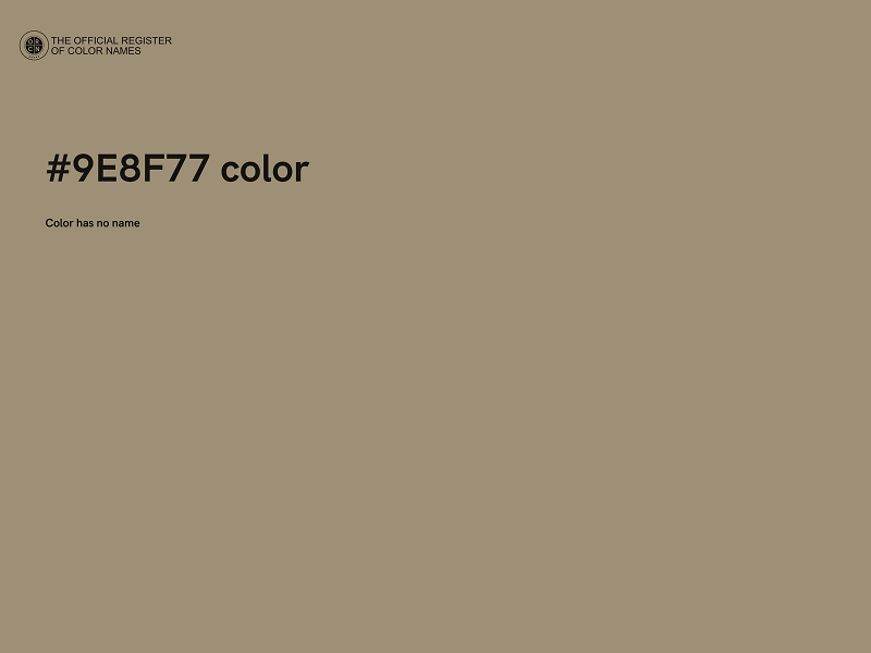 #9E8F77 color image