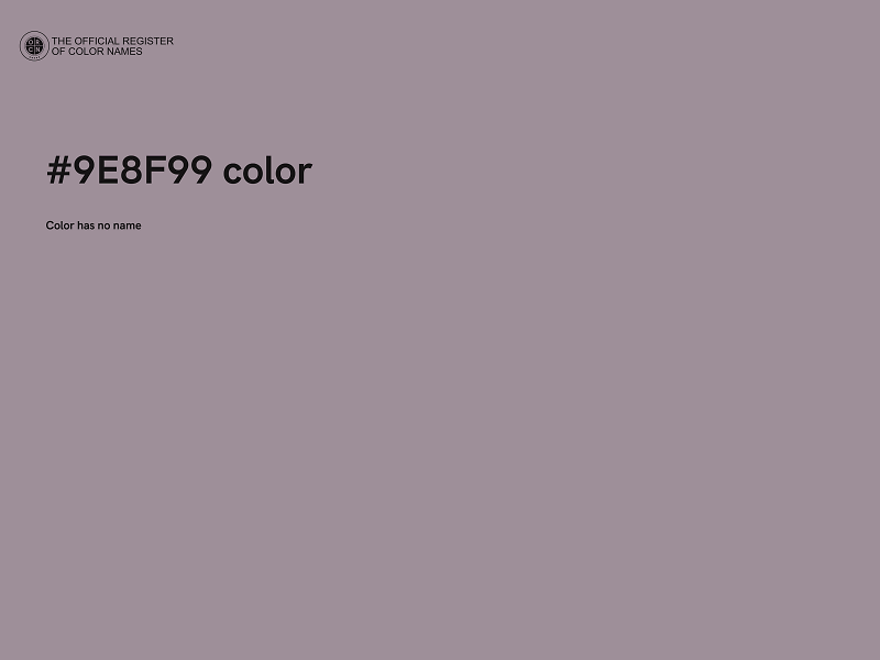 #9E8F99 color image