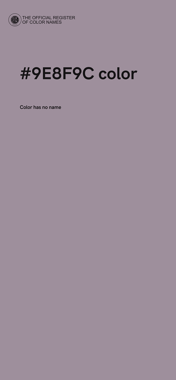 #9E8F9C color image
