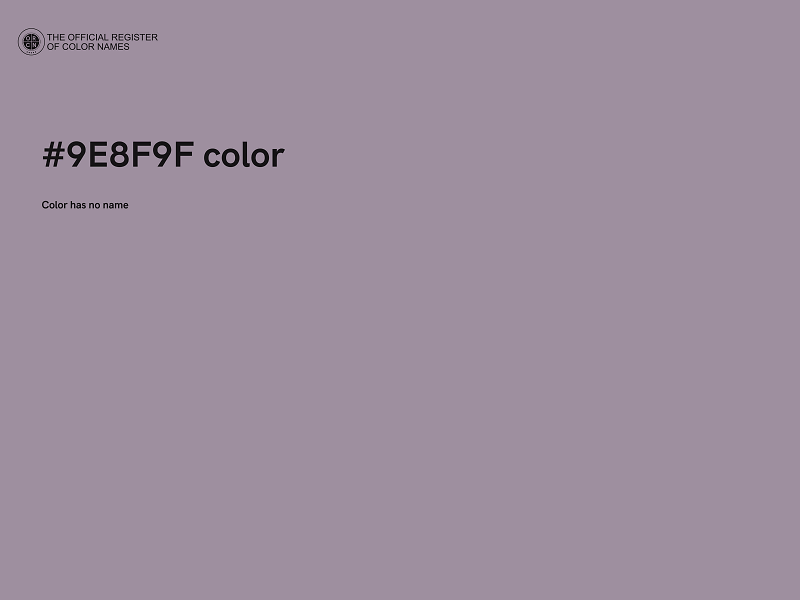 #9E8F9F color image