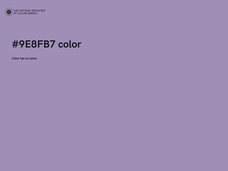 #9E8FB7 color image