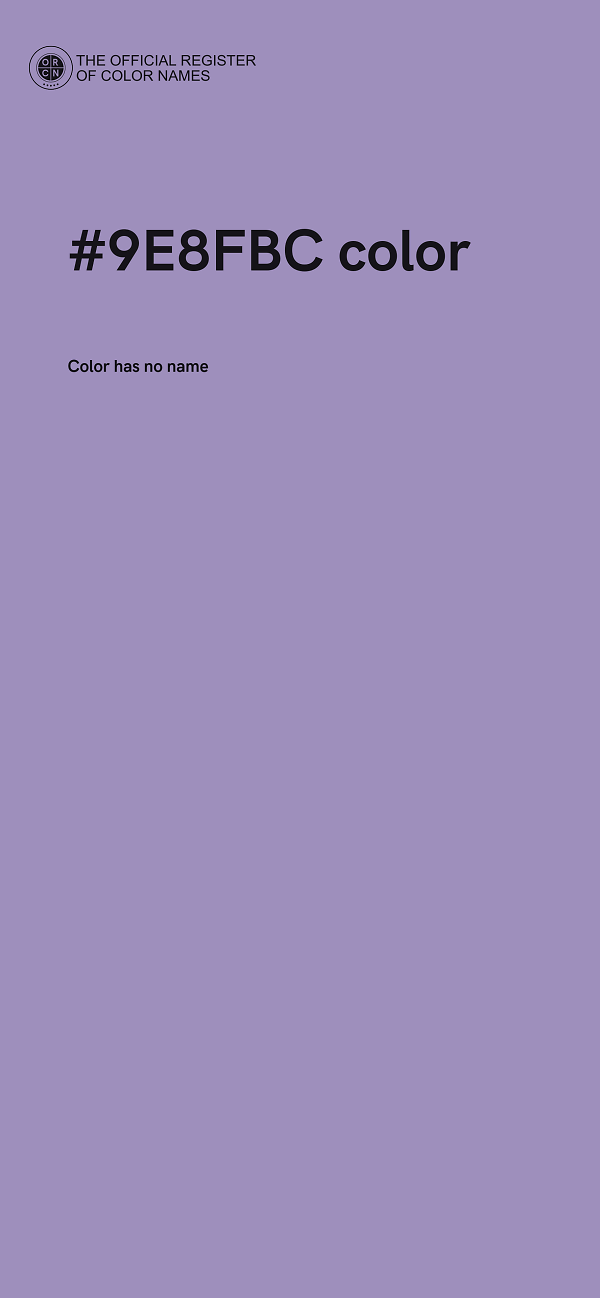 #9E8FBC color image
