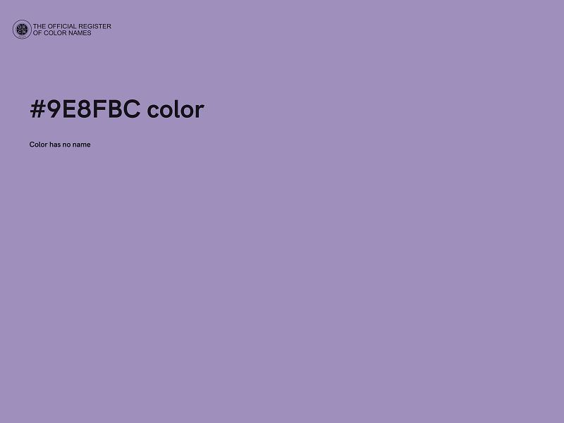 #9E8FBC color image