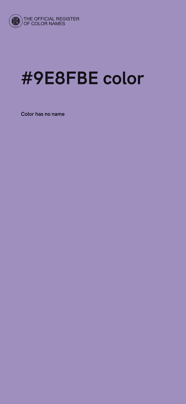 #9E8FBE color image