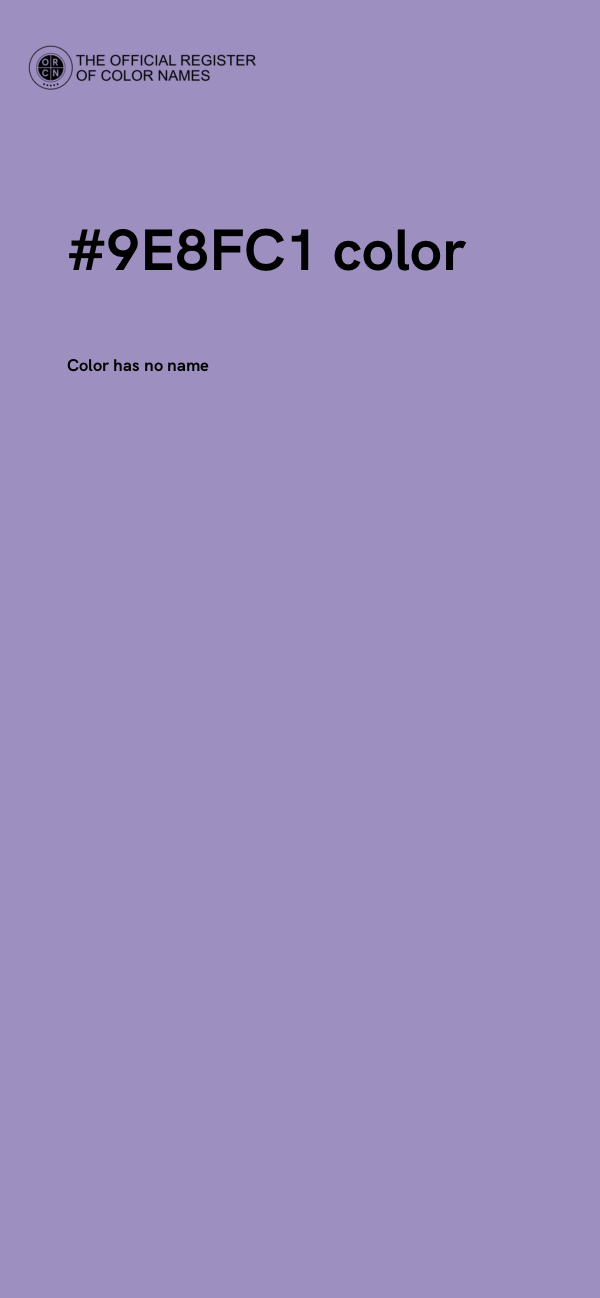 #9E8FC1 color image