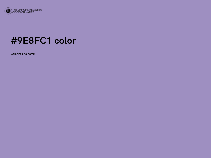 #9E8FC1 color image