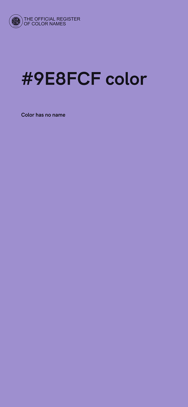 #9E8FCF color image