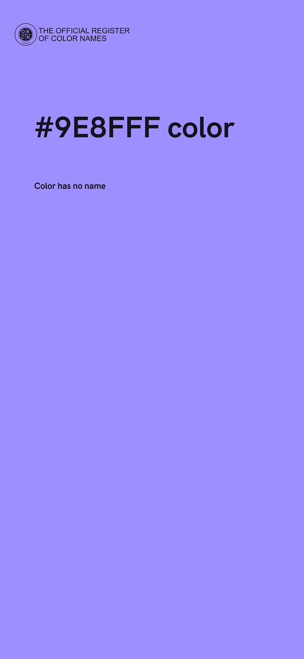 #9E8FFF color image