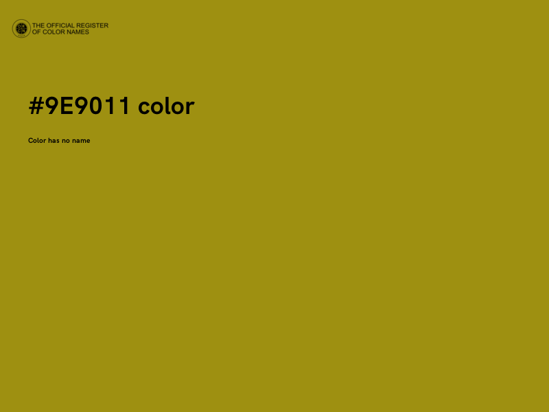 #9E9011 color image