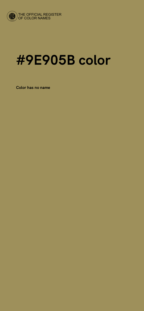 #9E905B color image