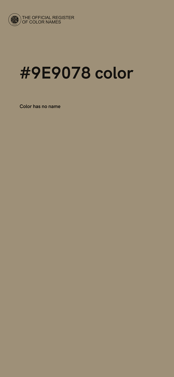 #9E9078 color image
