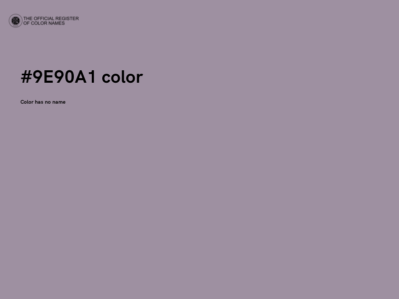 #9E90A1 color image