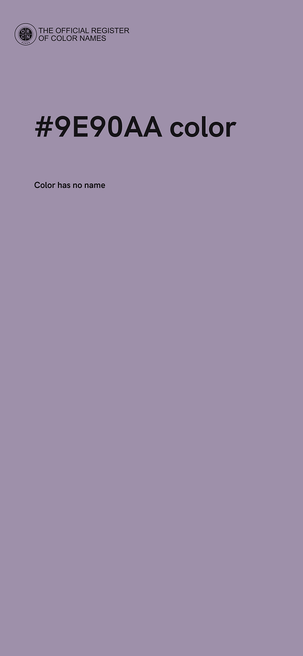 #9E90AA color image