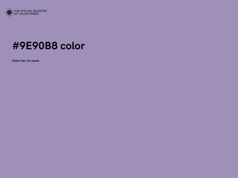 #9E90B8 color image