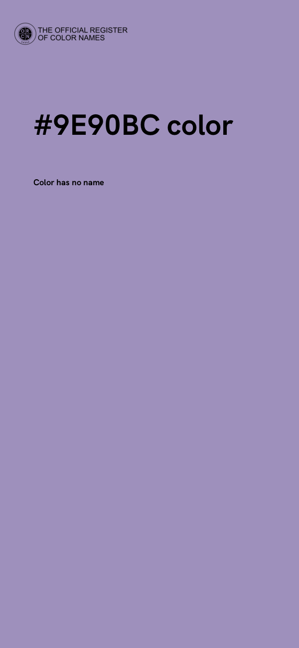 #9E90BC color image