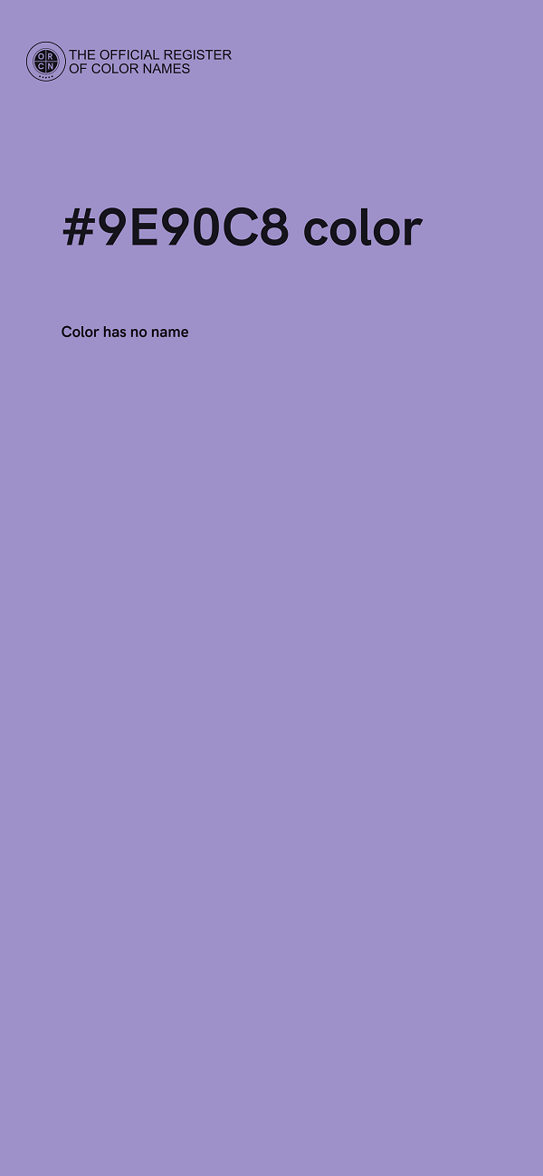 #9E90C8 color image
