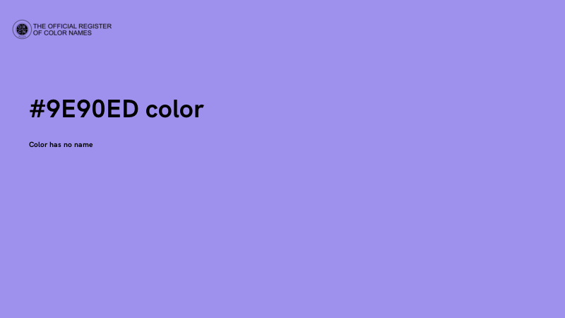 #9E90ED color image