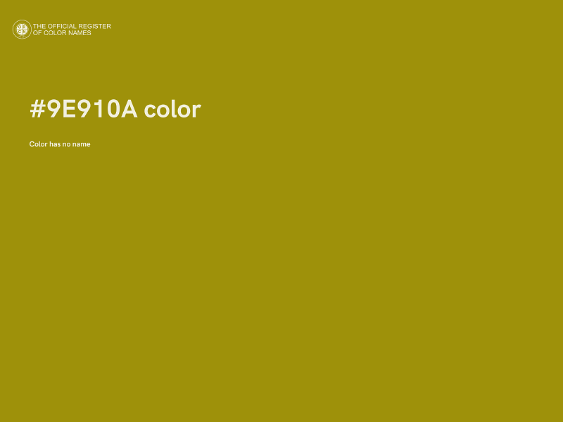 #9E910A color image