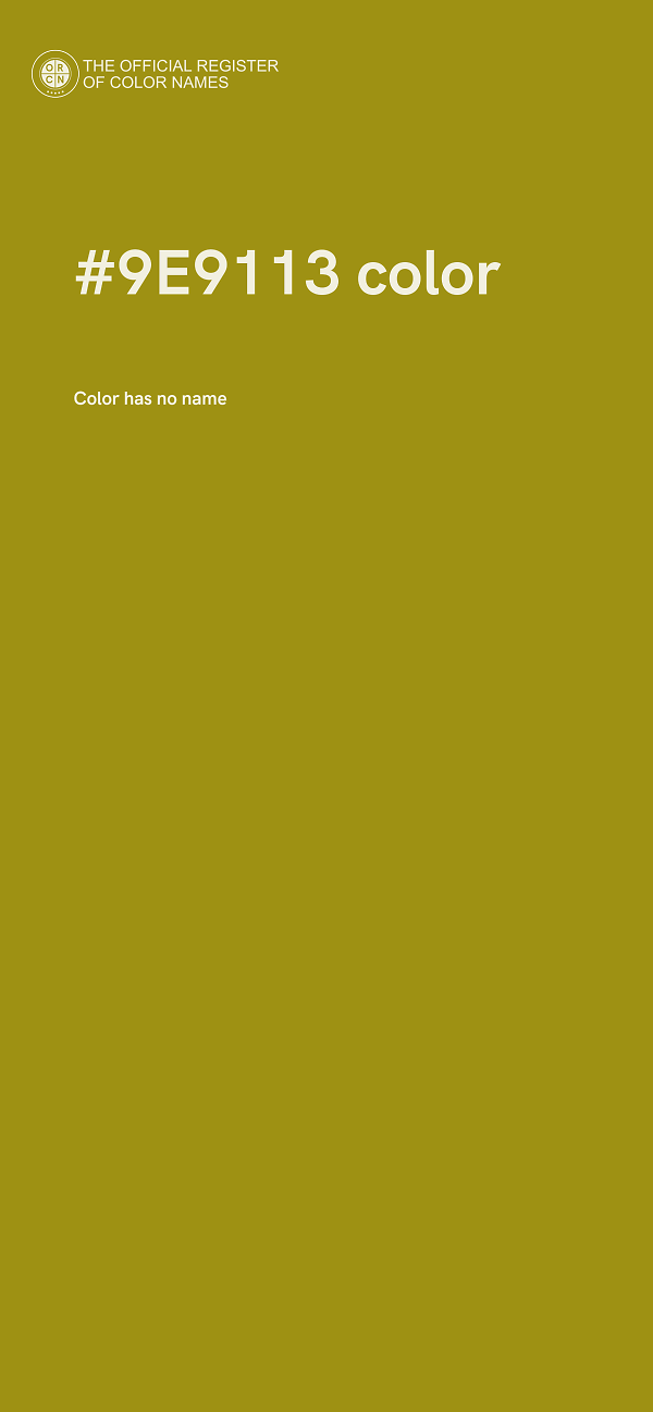 #9E9113 color image