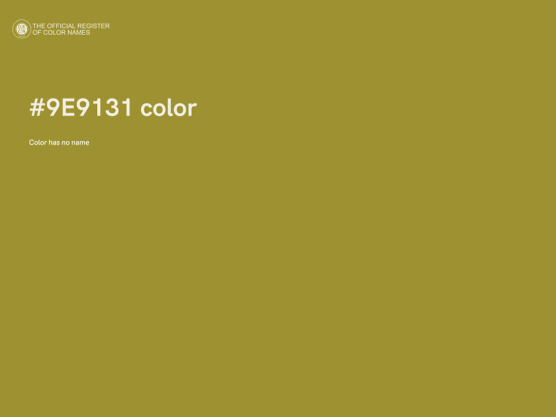 #9E9131 color image