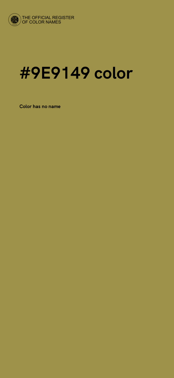 #9E9149 color image