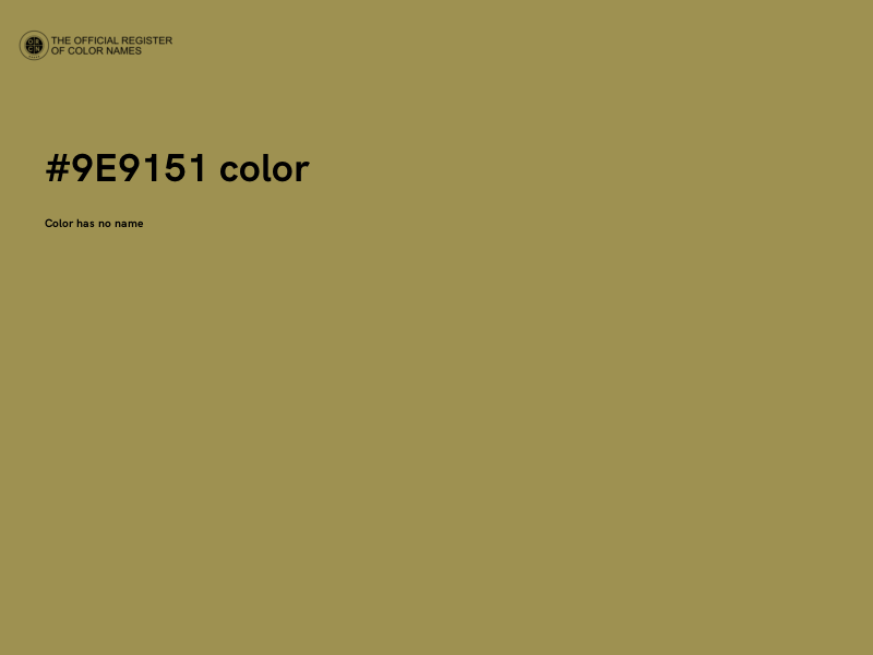 #9E9151 color image
