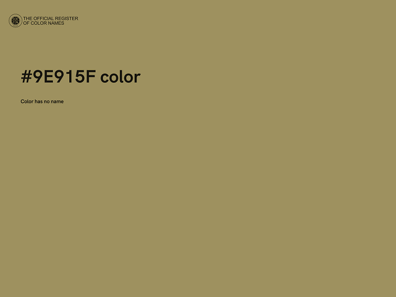 #9E915F color image