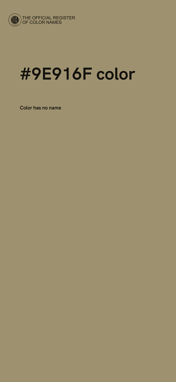 #9E916F color image