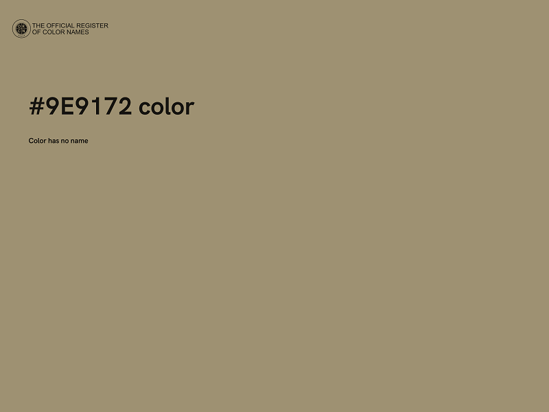 #9E9172 color image