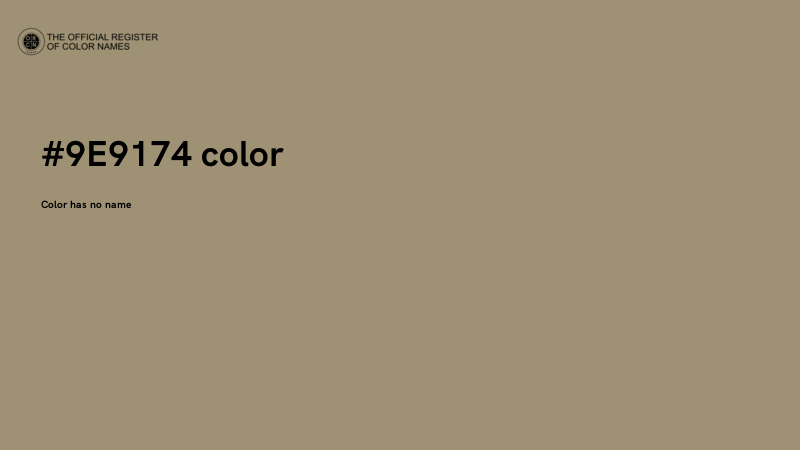#9E9174 color image