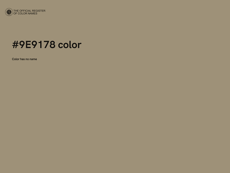 #9E9178 color image