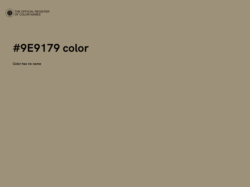 #9E9179 color image