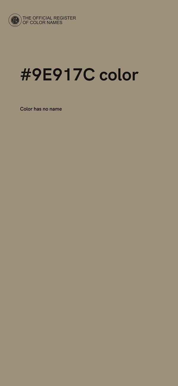 #9E917C color image