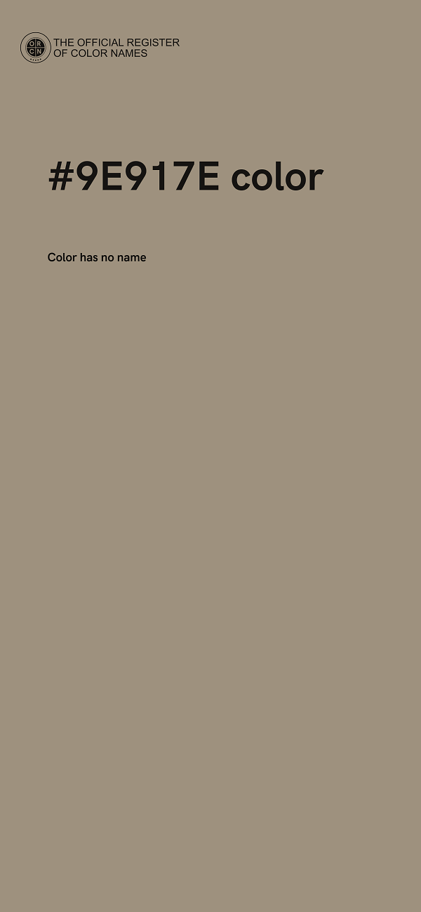 #9E917E color image