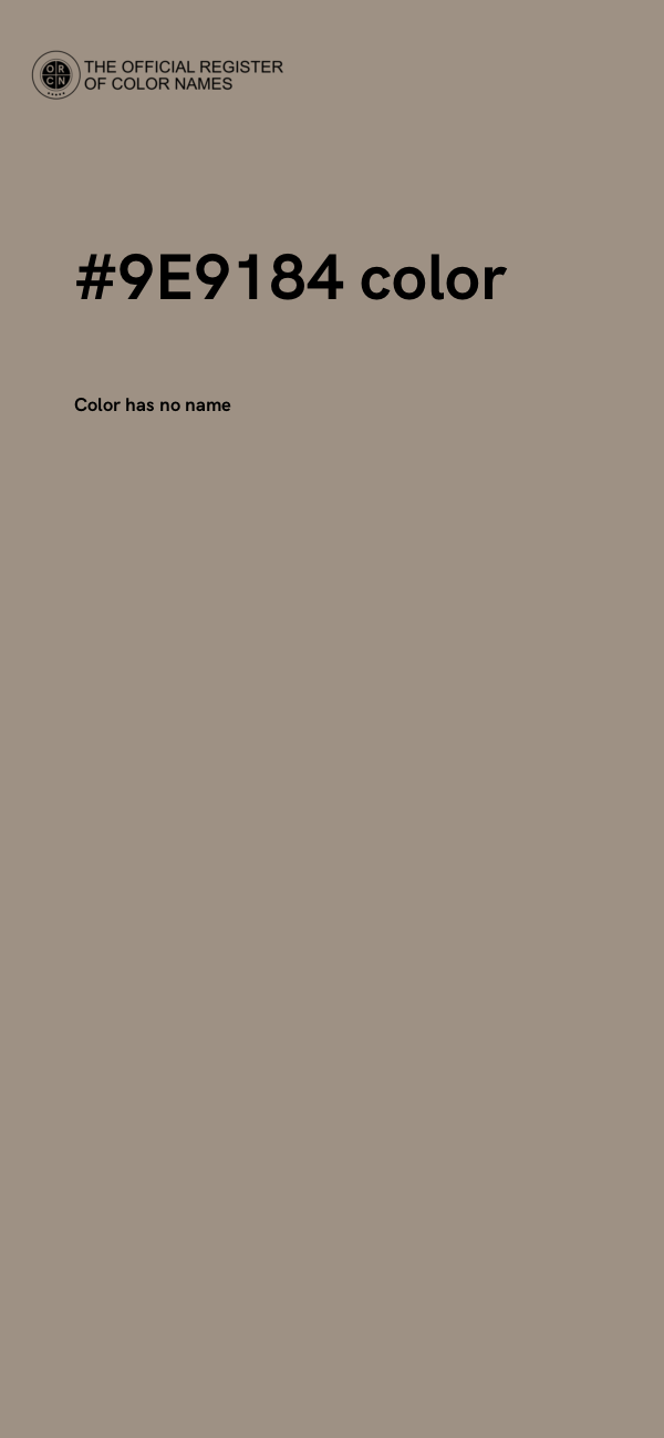 #9E9184 color image