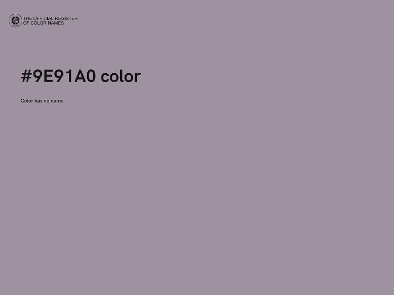 #9E91A0 color image