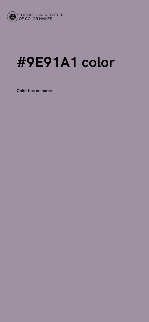 #9E91A1 color image