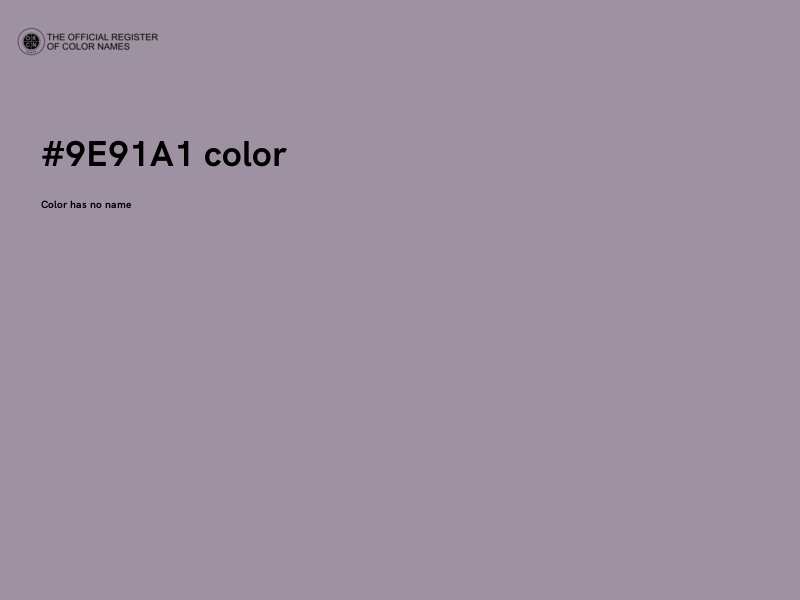 #9E91A1 color image