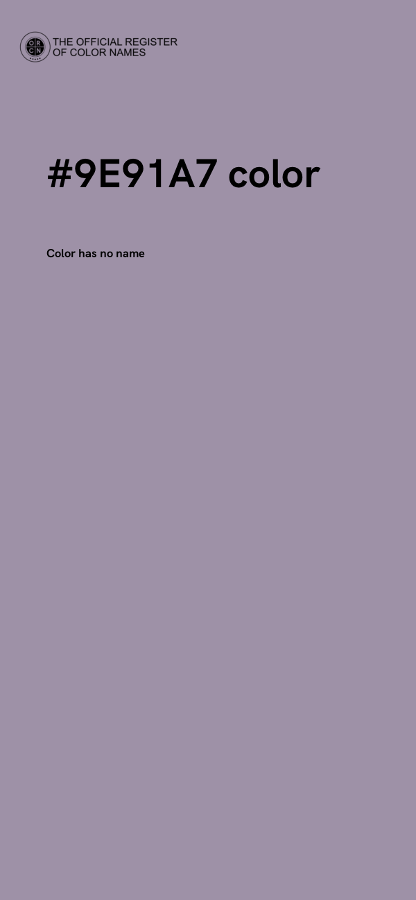 #9E91A7 color image