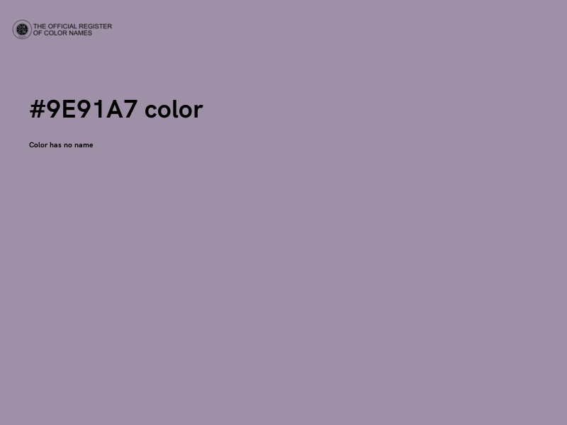 #9E91A7 color image
