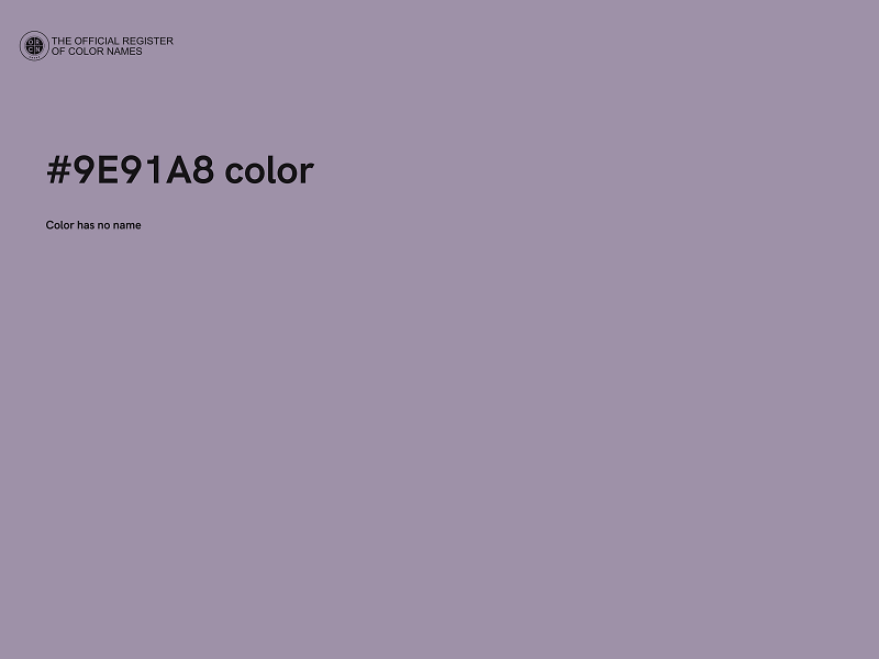 #9E91A8 color image
