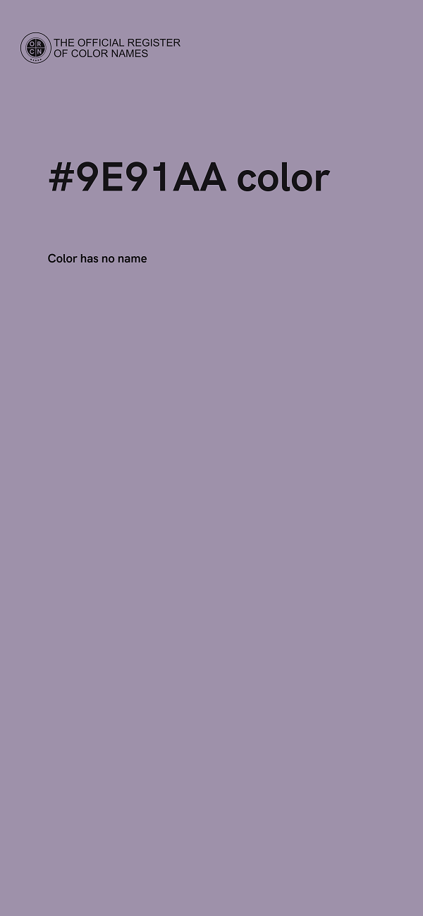 #9E91AA color image