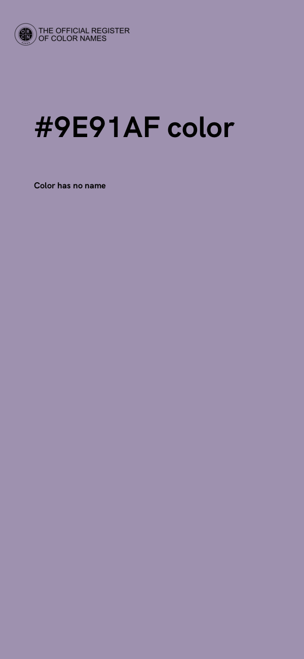 #9E91AF color image