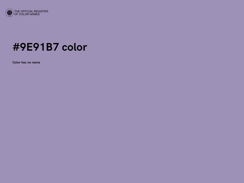 #9E91B7 color image