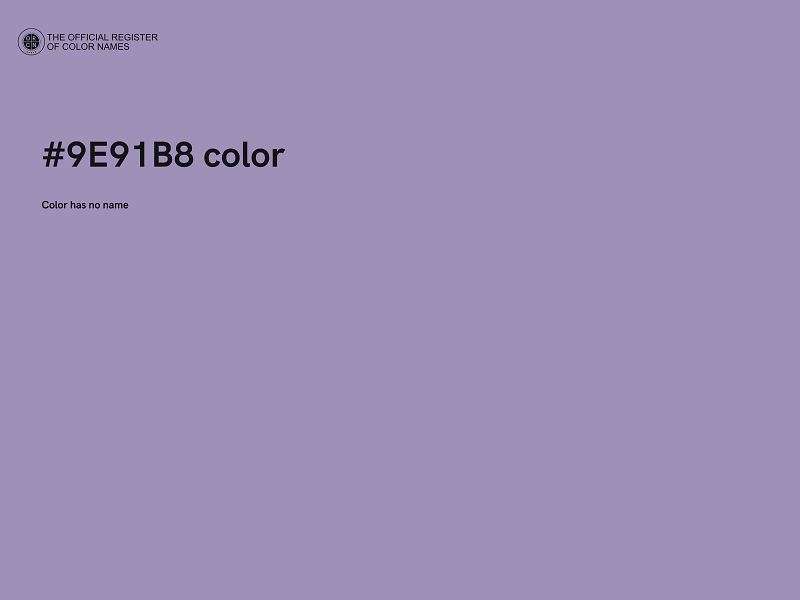 #9E91B8 color image