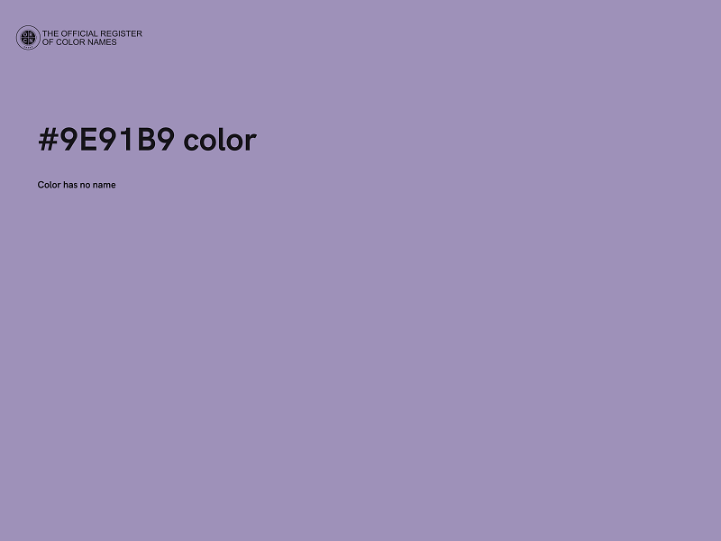 #9E91B9 color image