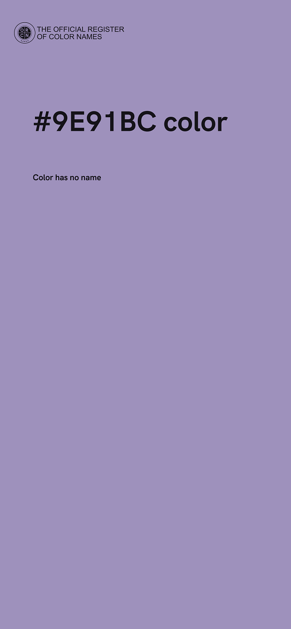 #9E91BC color image