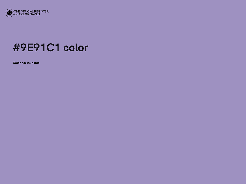 #9E91C1 color image